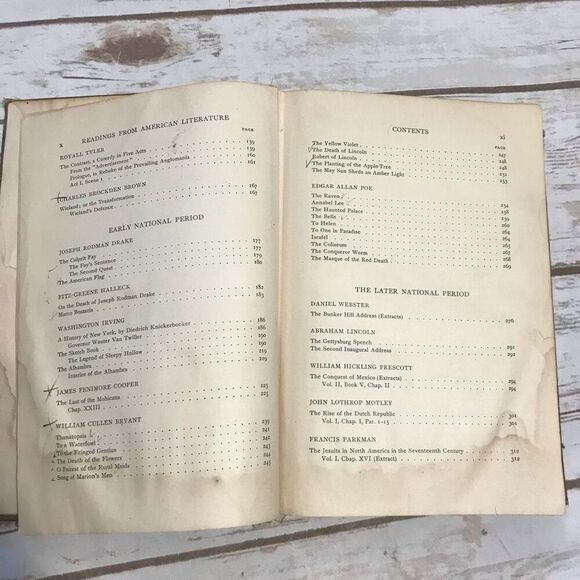 Vintage Readings from American Literature Calhoun And MacAlarney Hardcover Book - Picture 11 of 13